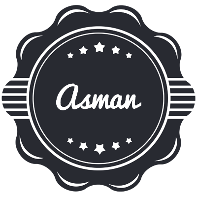 Asman badge logo