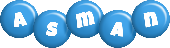 Asman candy-blue logo