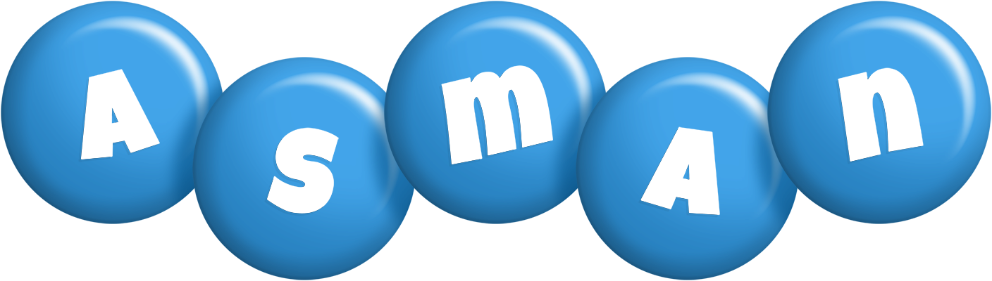 Asman candy-blue logo