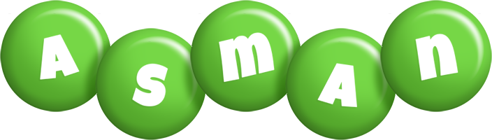 Asman candy-green logo