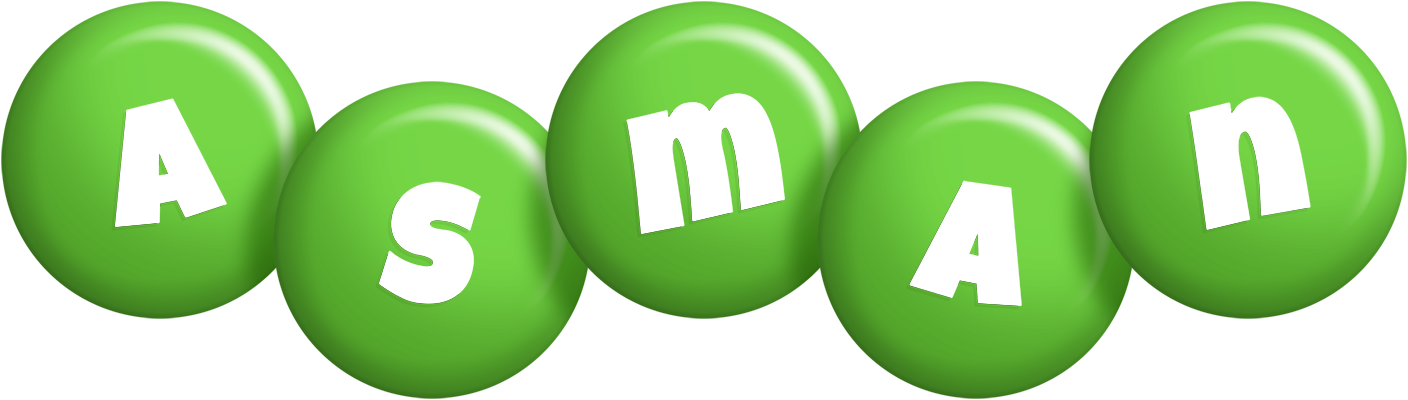 Asman candy-green logo