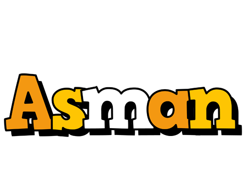 Asman cartoon logo