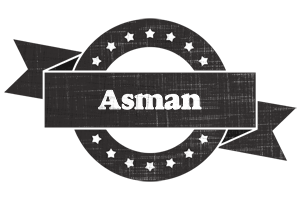 Asman grunge logo