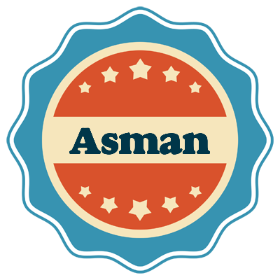 Asman labels logo