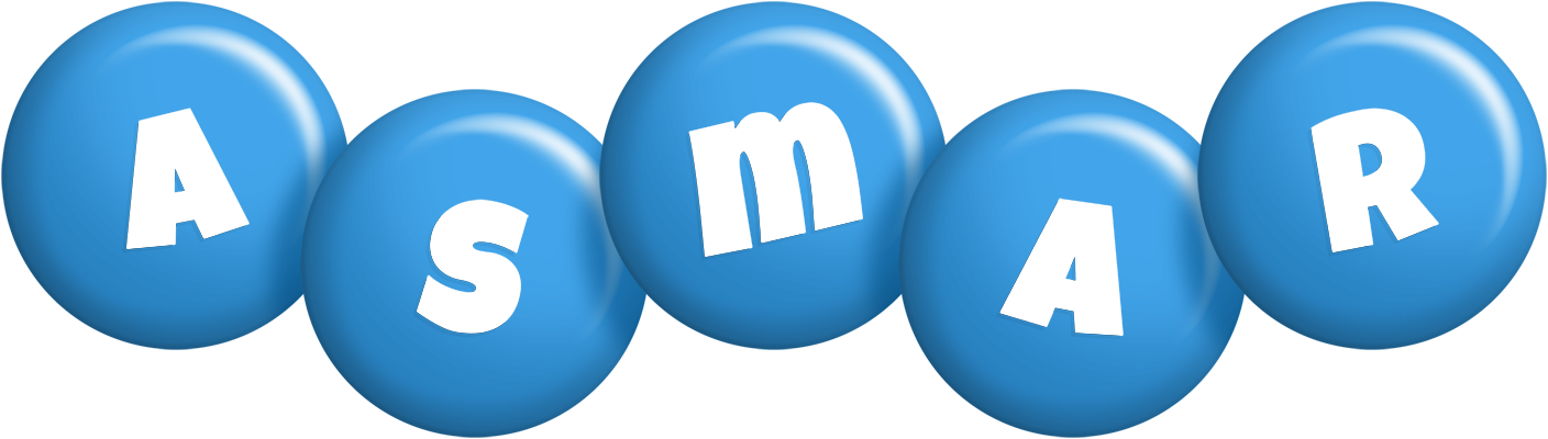 Asmar candy-blue logo