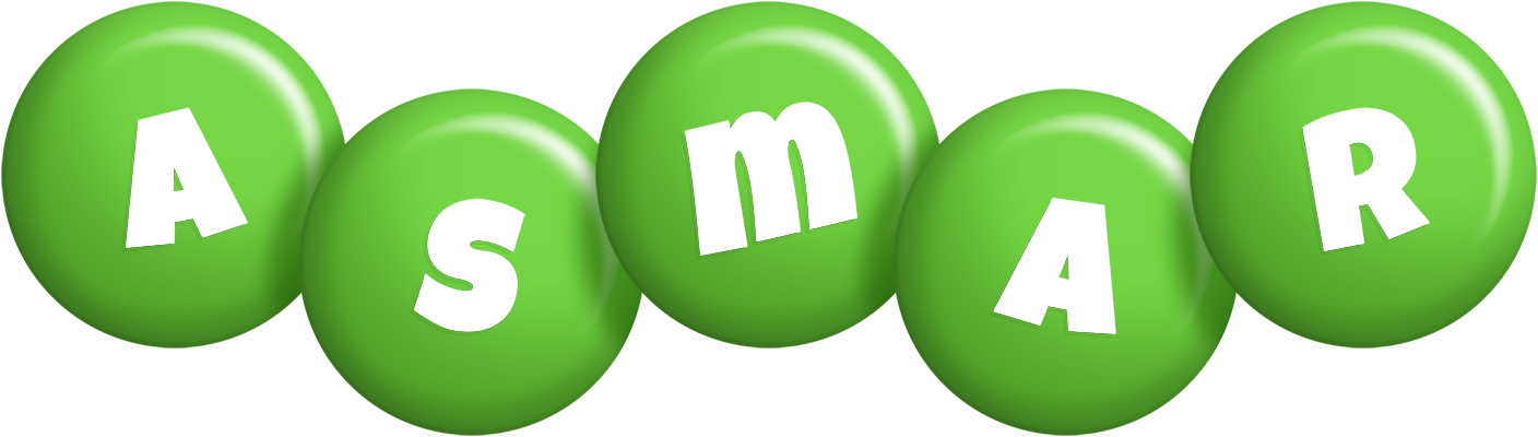 Asmar candy-green logo