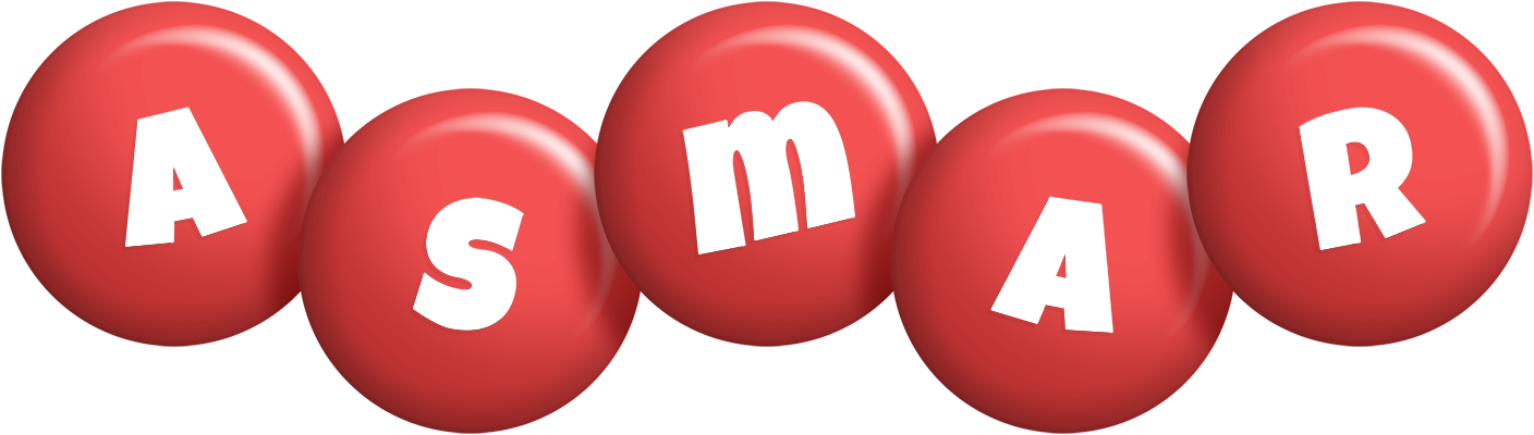 Asmar candy-red logo