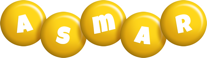 Asmar candy-yellow logo