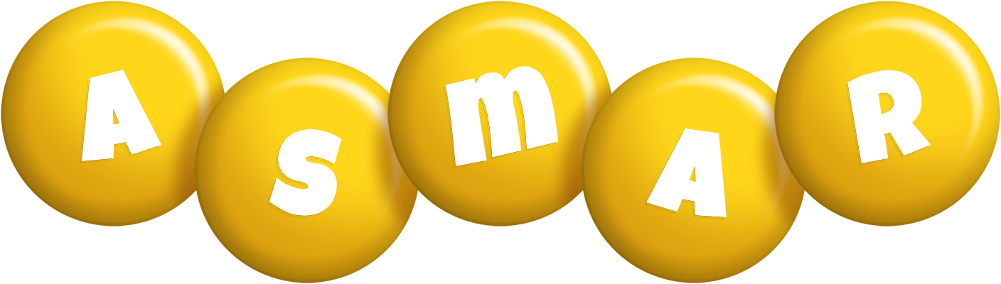 Asmar candy-yellow logo