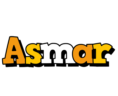 Asmar cartoon logo