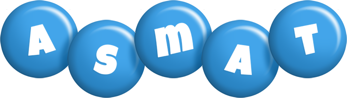 Asmat candy-blue logo