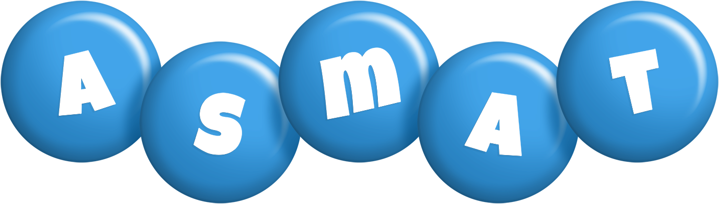 Asmat candy-blue logo