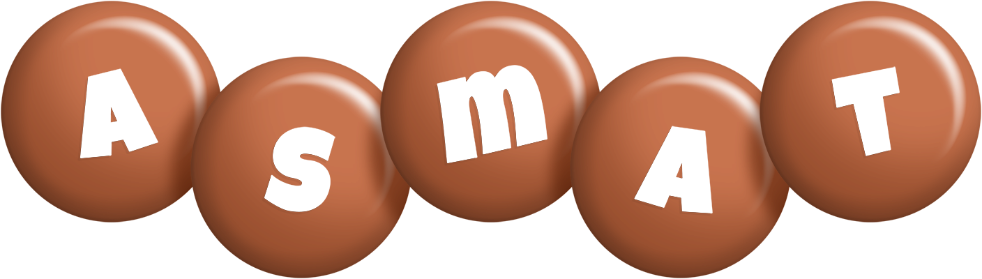 Asmat candy-brown logo