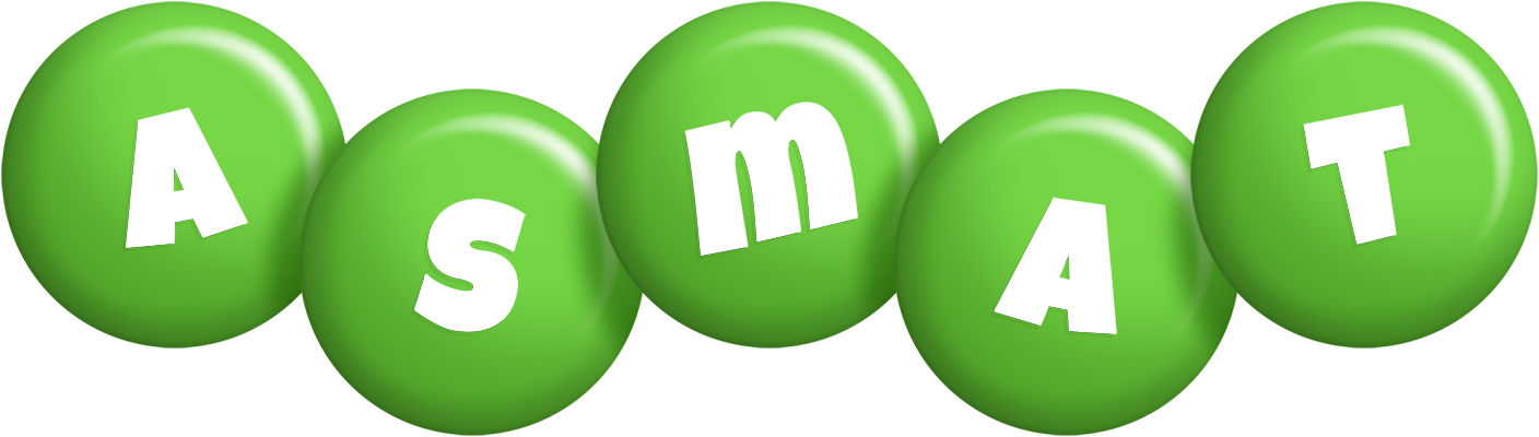 Asmat candy-green logo