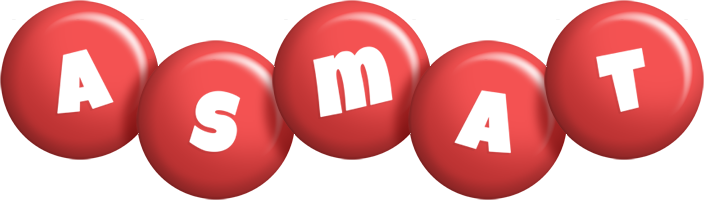 Asmat candy-red logo