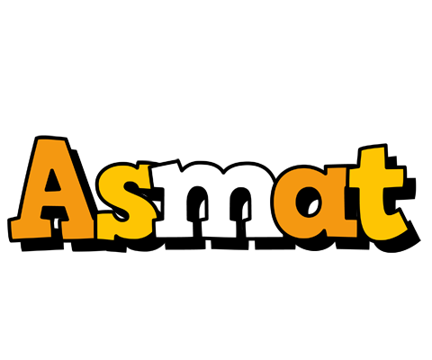 Asmat cartoon logo