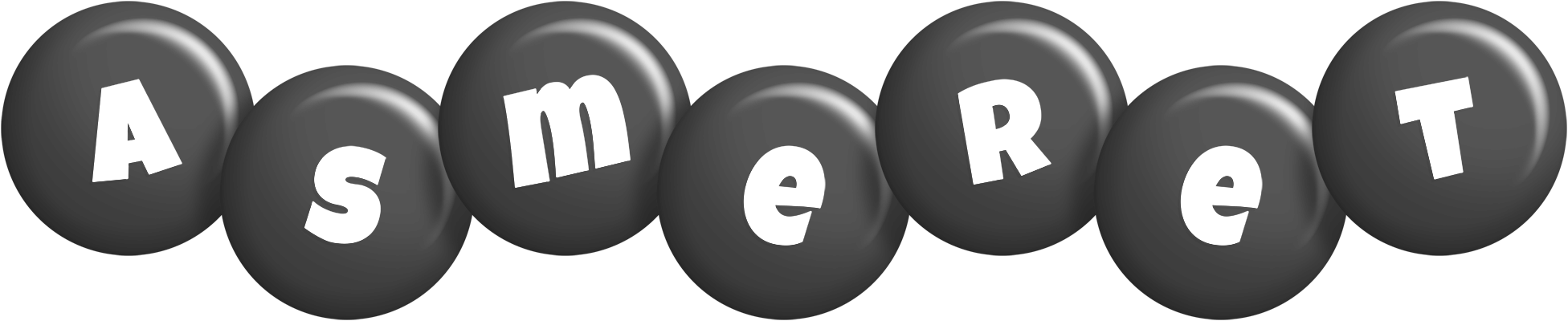Asmeret candy-black logo