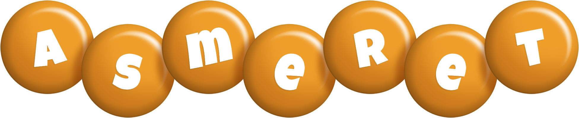 Asmeret candy-orange logo