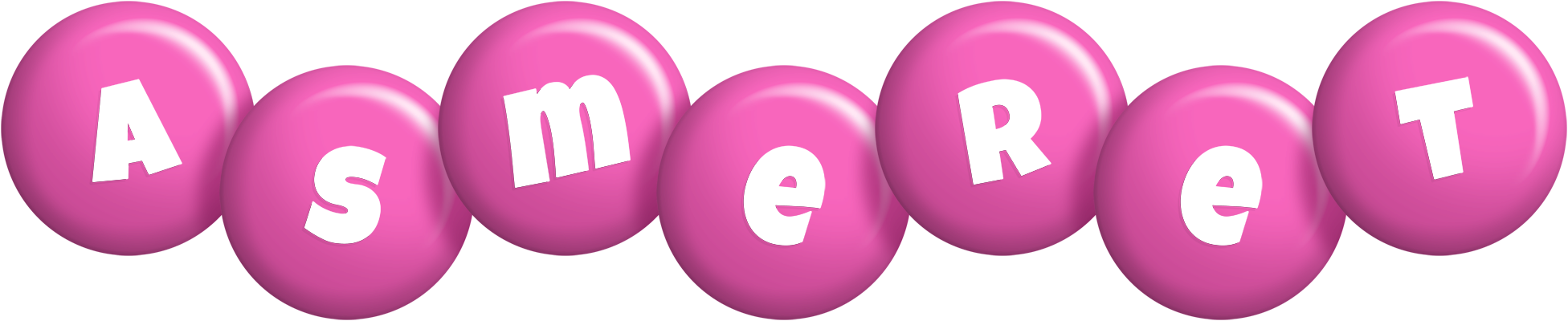 Asmeret candy-pink logo