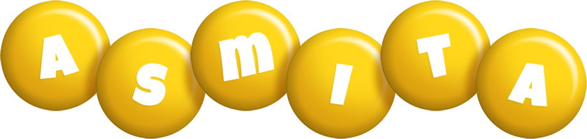 Asmita candy-yellow logo