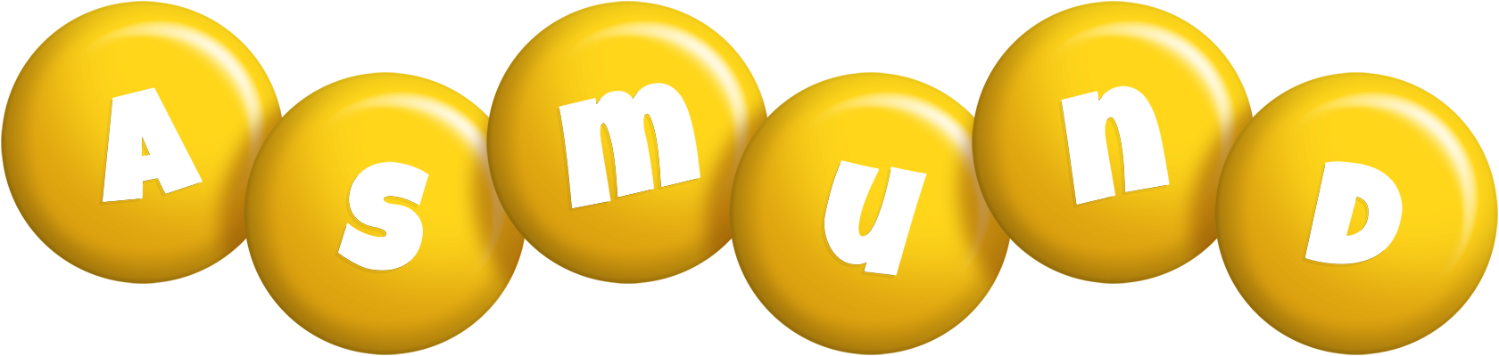 Asmund candy-yellow logo