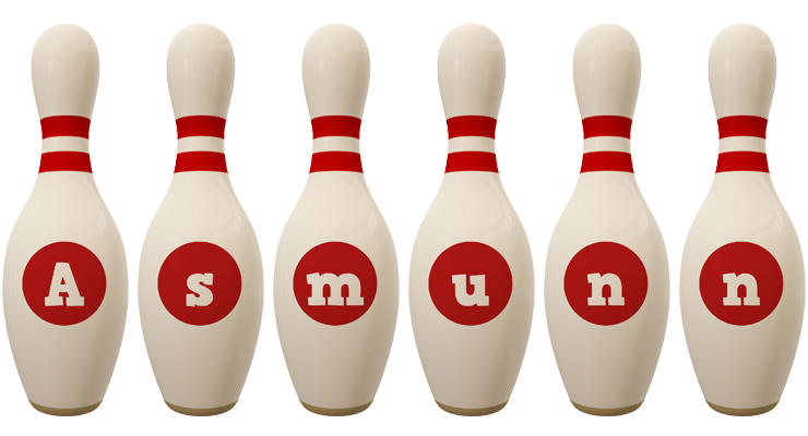 Asmunn bowling-pin logo