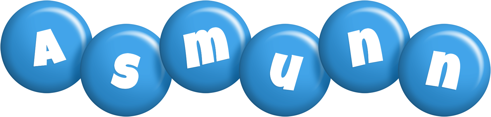 Asmunn candy-blue logo