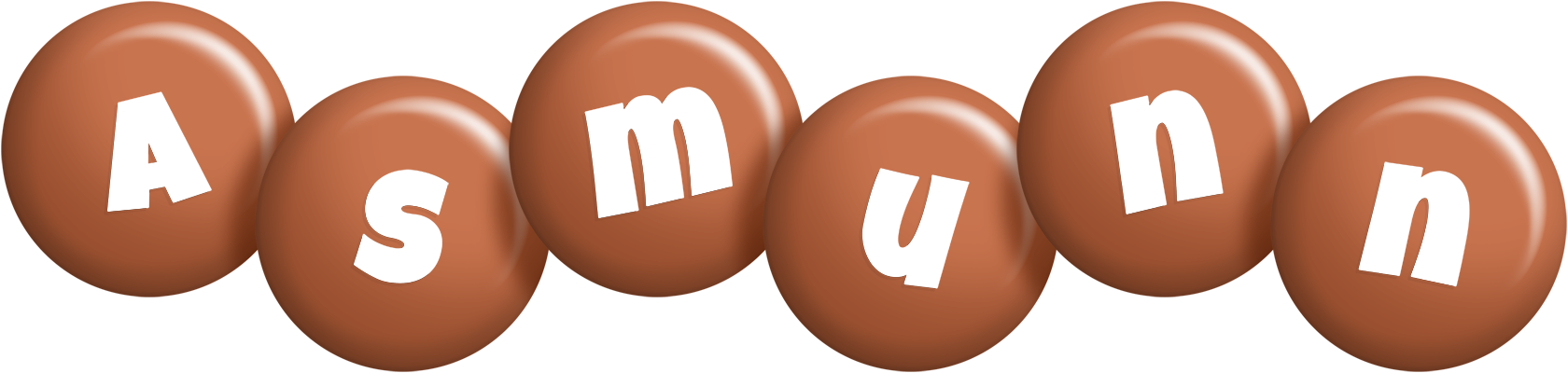 Asmunn candy-brown logo