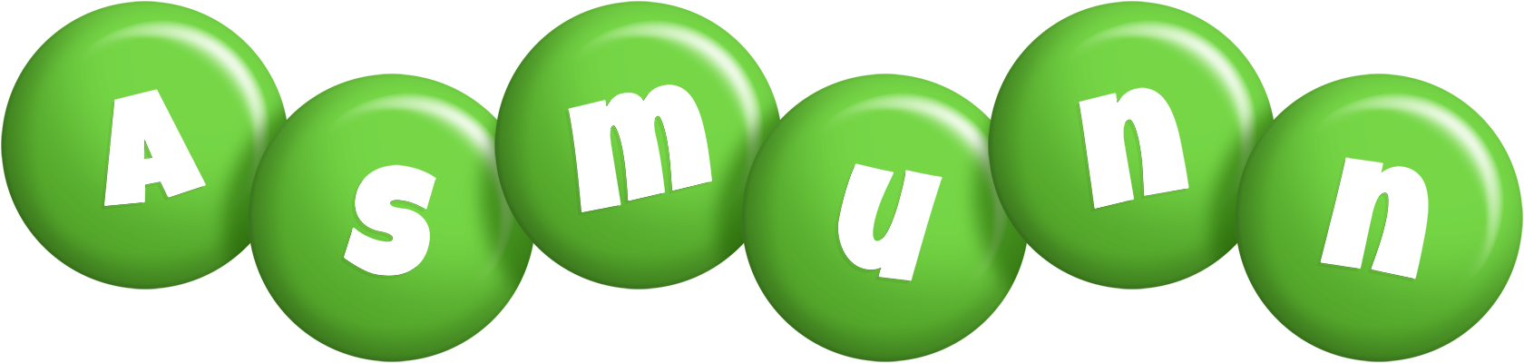 Asmunn candy-green logo