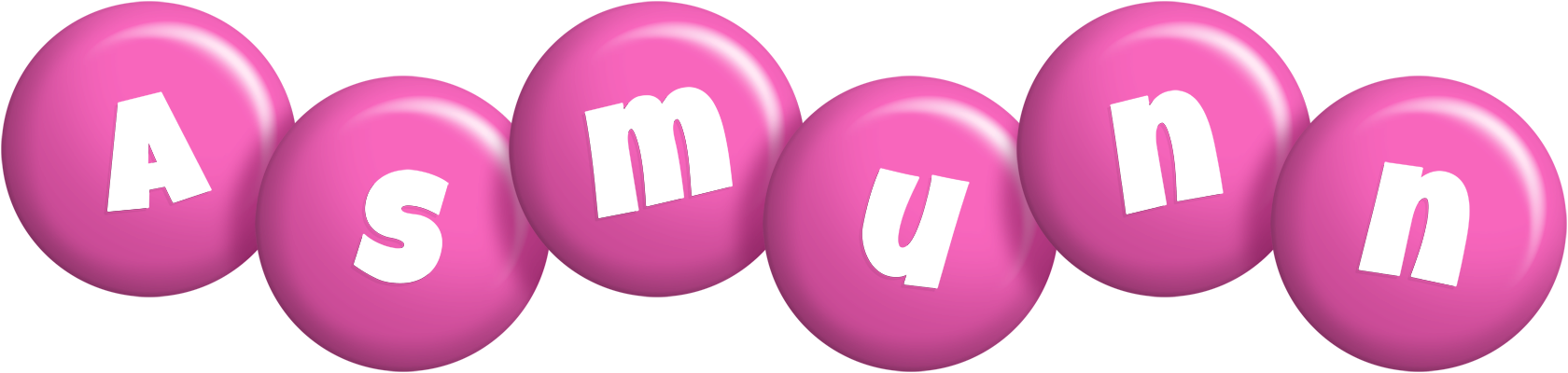Asmunn candy-pink logo