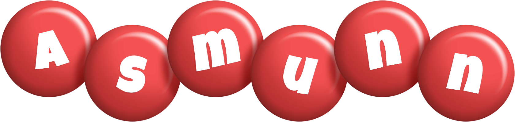 Asmunn candy-red logo