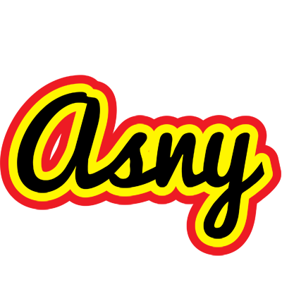 Asny flaming logo