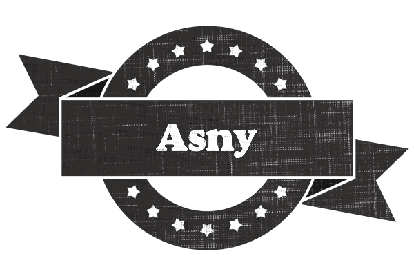 Asny grunge logo
