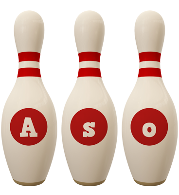 Aso bowling-pin logo