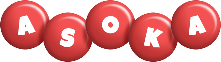 Asoka candy-red logo
