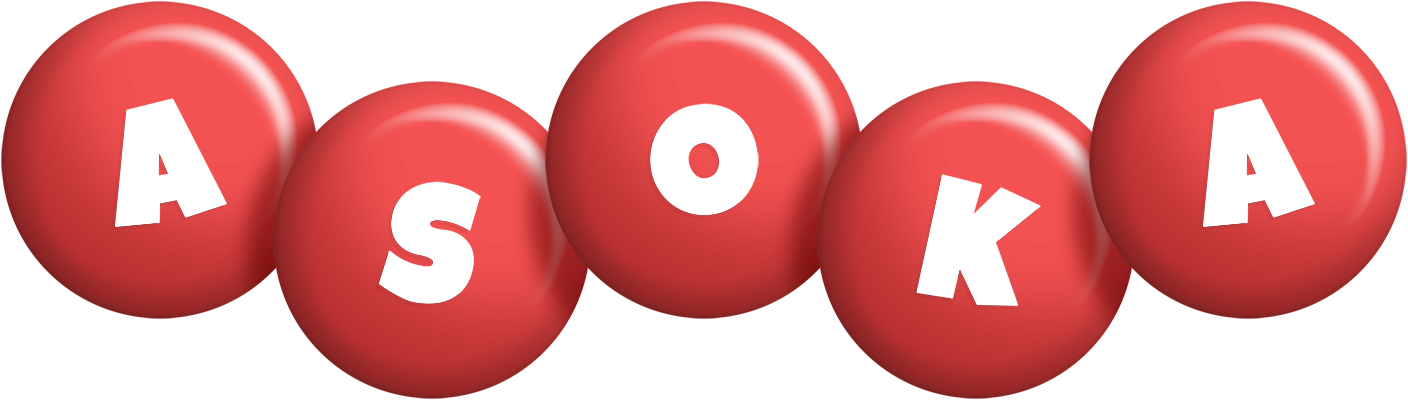 Asoka candy-red logo