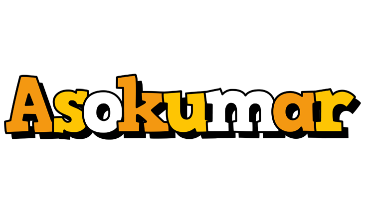 Asokumar cartoon logo
