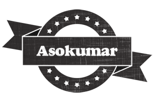 Asokumar grunge logo