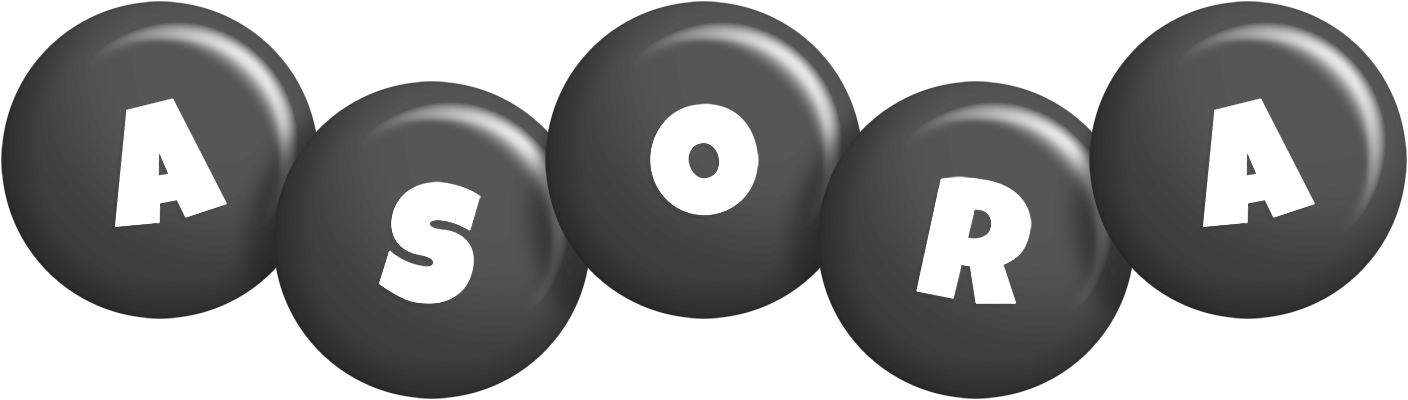 Asora candy-black logo