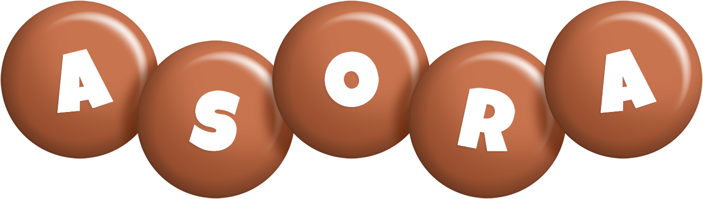 Asora candy-brown logo