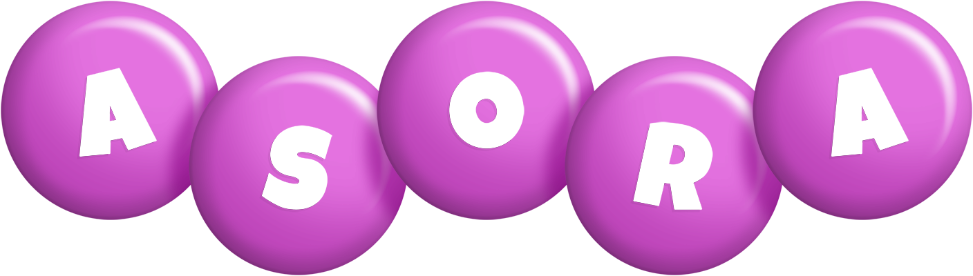 Asora candy-purple logo