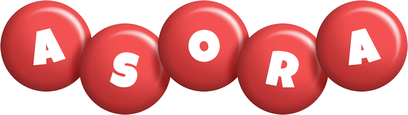 Asora candy-red logo