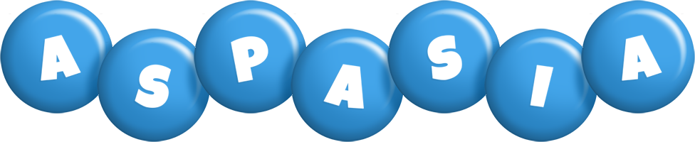 Aspasia candy-blue logo