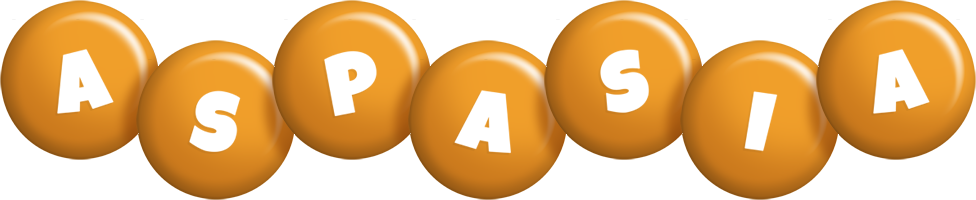 Aspasia candy-orange logo