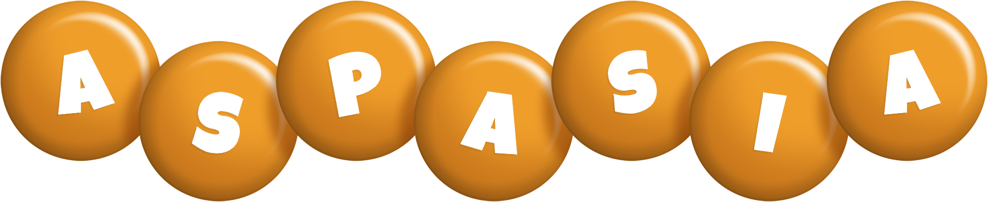 Aspasia candy-orange logo