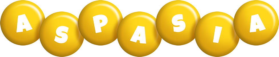 Aspasia candy-yellow logo