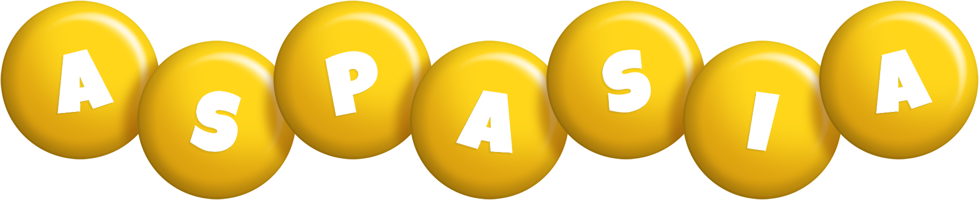 Aspasia candy-yellow logo