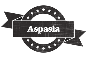 Aspasia grunge logo