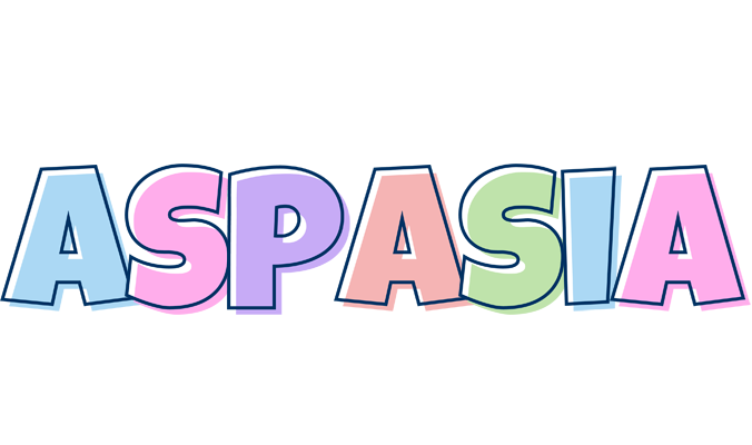 Aspasia pastel logo