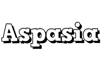 Aspasia snowing logo